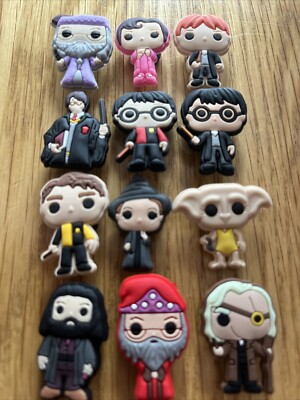 Set Of 12 HARRY POTTER Flexible Silicone Shoe Charms Great Cake
