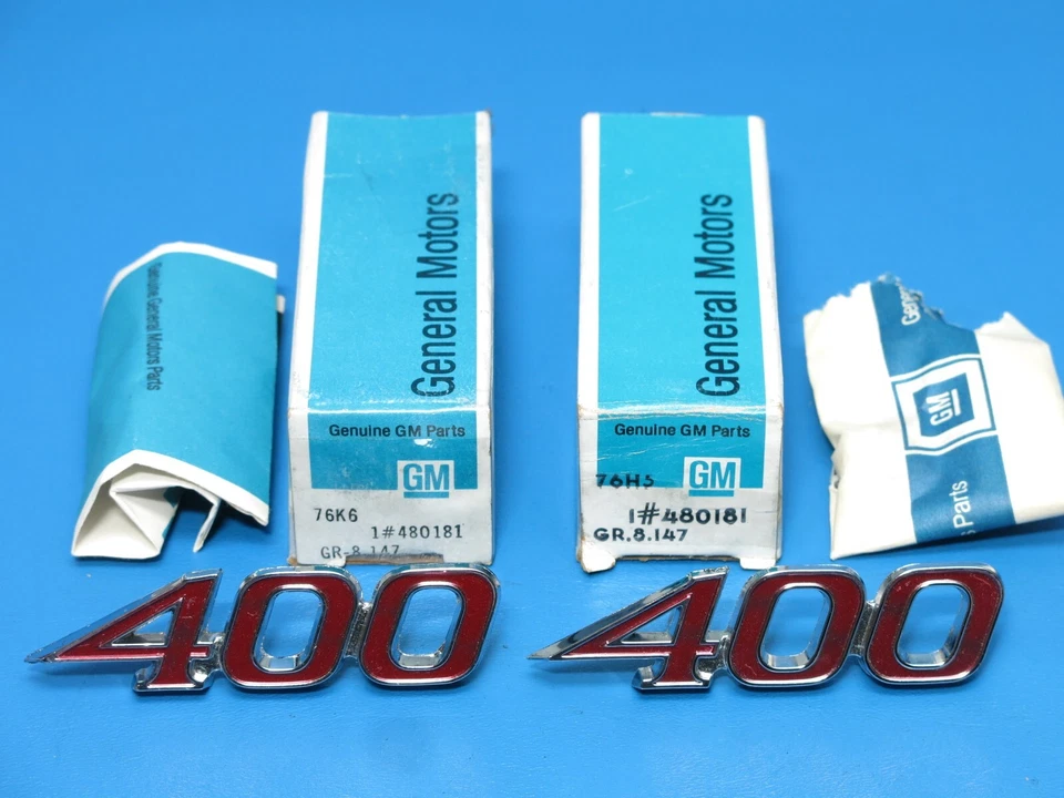Nuevo Par GM 1970 Pontiac Firebird 400 Formula emblemas guardabarros delantero 480181 Foto 4 de 4