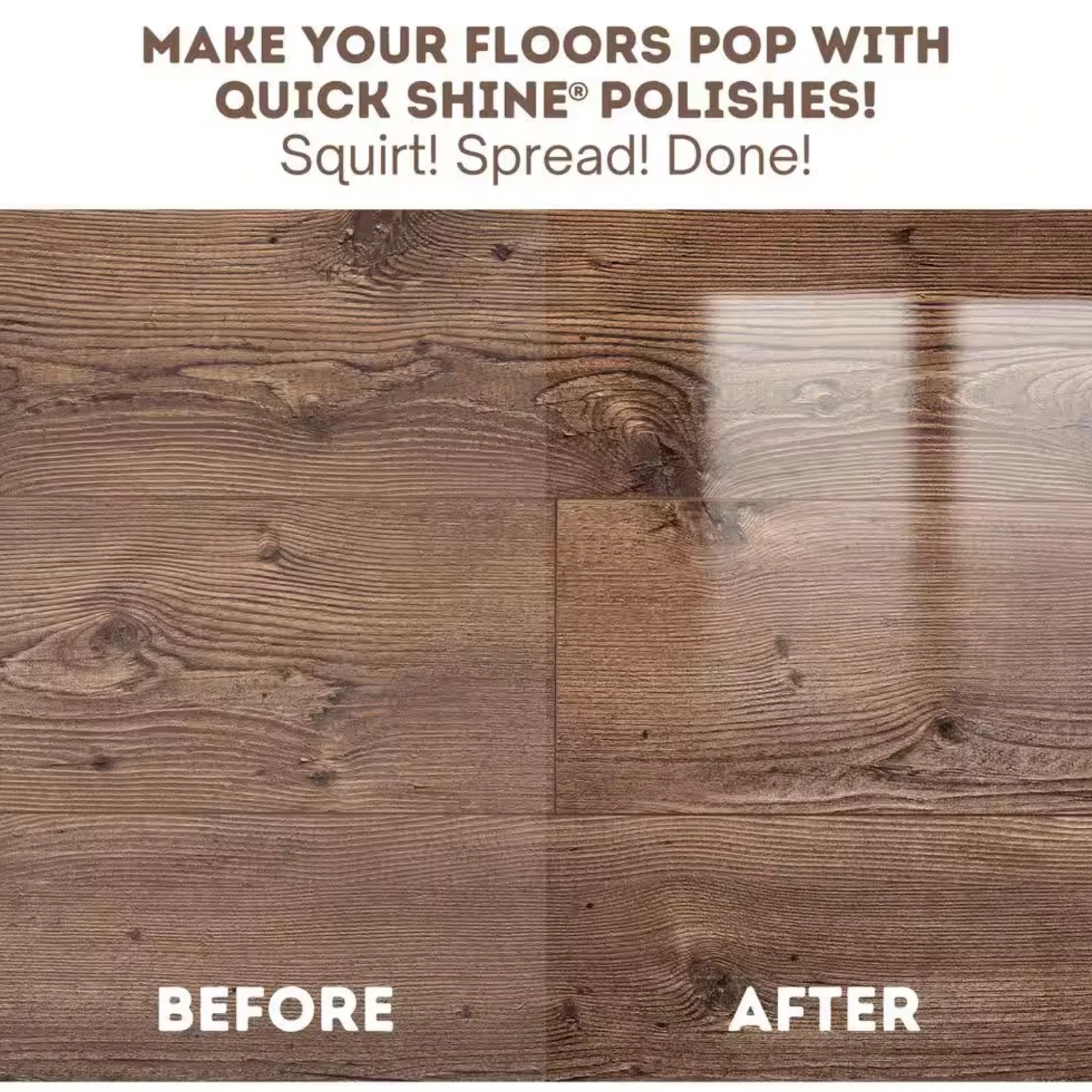 Quick Shine 27 oz Floor Finish for Hardwood Tile Laminate Vinyl & Stone
