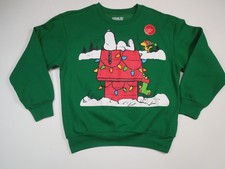 2025 Peanuts Snoopy Light Up Christmas Sweatshirt, NWT, XS 0-2