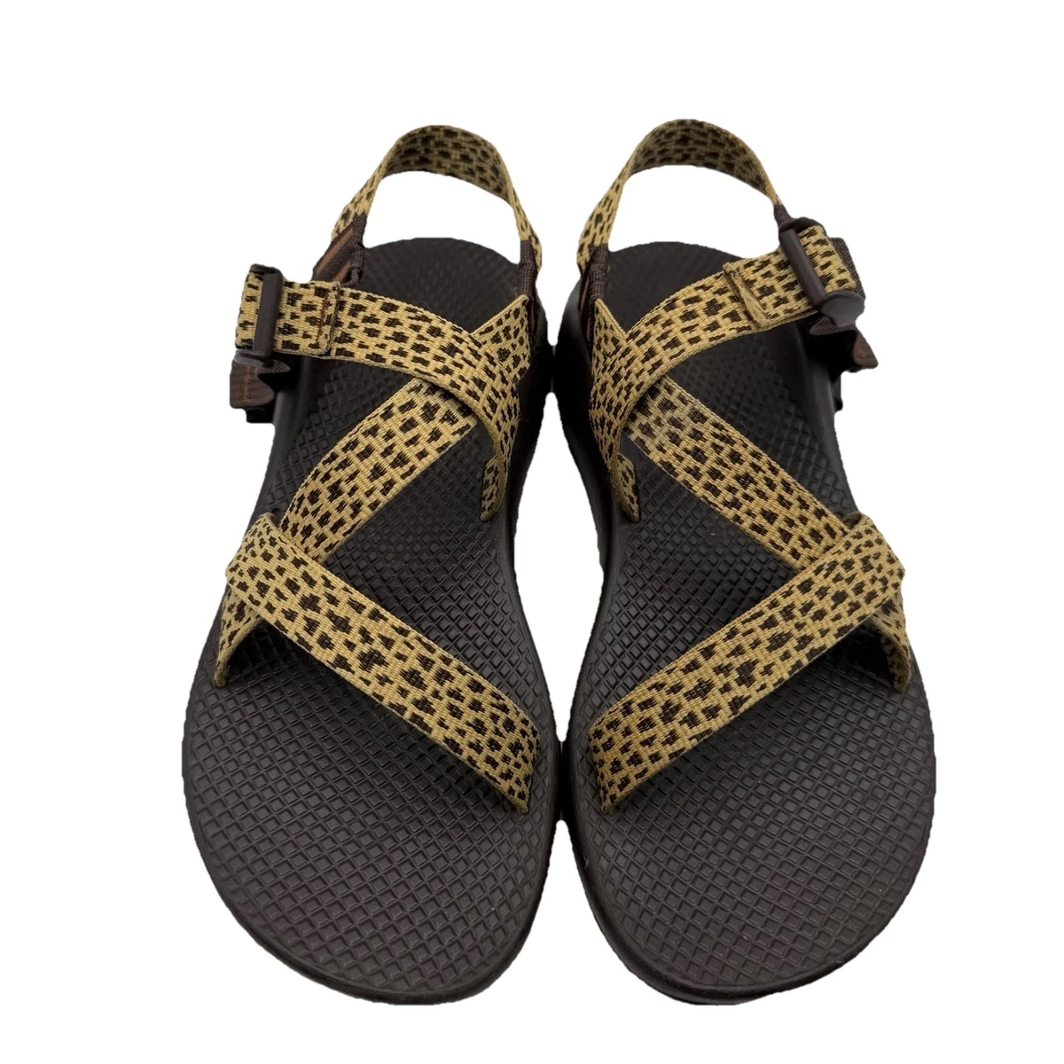 Chaco Brown Loafers with Yellow Patterned Strap Happy Father main image 3