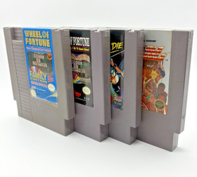 Nintendo NES Lot of 4 Tested Games Skate or Die Double Dribble Wheel of Fortune