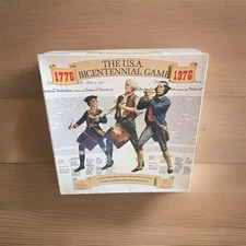 1975 Cadco USA Bicentennial 1776-1976 Educational Board Game COMPLETE Vtg.