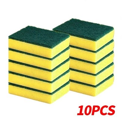 Highly Absorbent Double-Sided Magic Sponge Cleaning Brush Kitchen Pot Scrubber