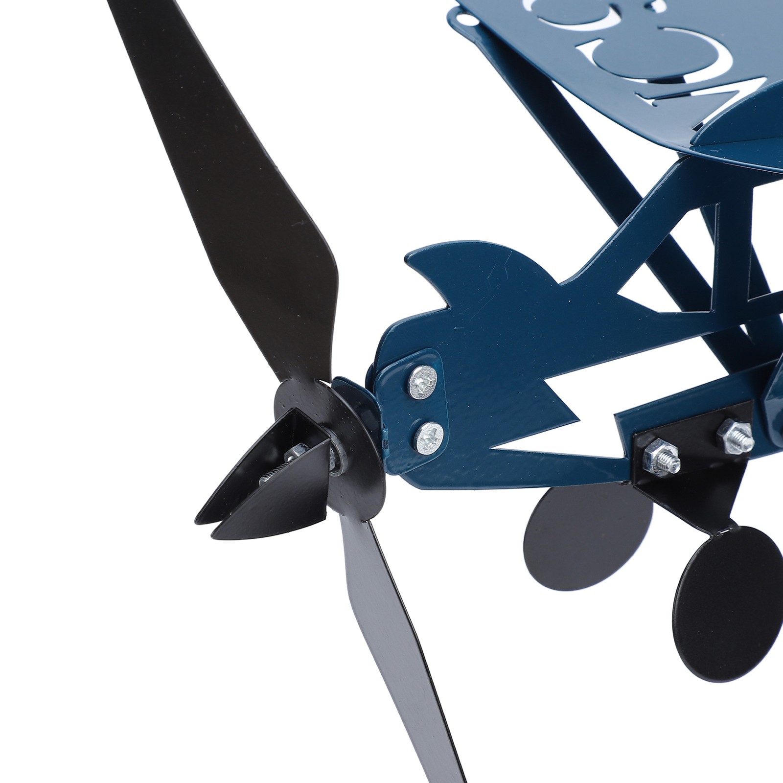 Airplane Weathervane Decorative Wind Sculpture 3D Metal Windmill For Outdoor