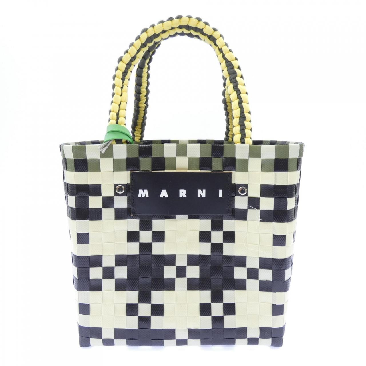 Authentic MARNI MARI MARKET JERSEY HANDLE BASKET SHMH0013A0 BAG #230-000-432...