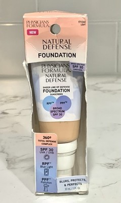 Physicians Formula Natural Defense Foundation 1711340 Light Damaged Box