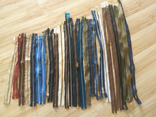 Vtg Metal Talon + Other Zipper Repair Kit Variety Lot of 25 Pieces New And Used 
