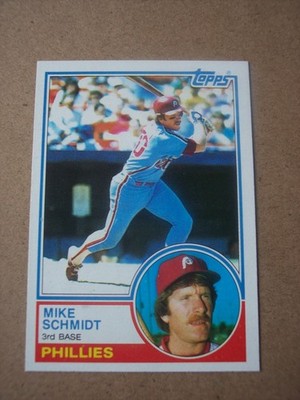 1983 Topps baseball Mike Schmidt card #300 NM or better