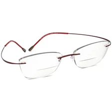 Silhouette Eyeglasses 5515 70 3040 Must Collection Red Rimless Austria 51-17 140