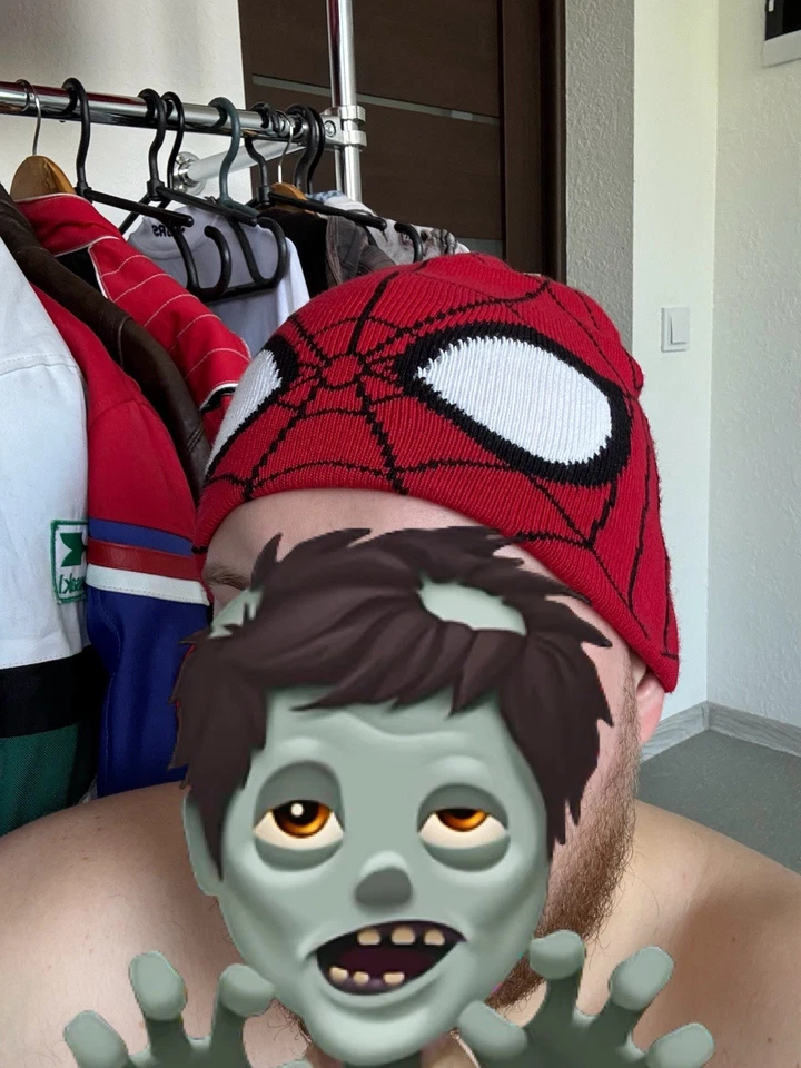Raro Spider Man Y2K Marvel Logo Grande Ojo Gorro Sombreros Talla Única Foto 4 de 4