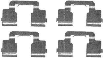 HELLA 8DZ 355 203-341 Zubehörsatz, Scheibenbremsbelag hinten für CITROËN