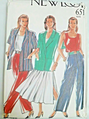 Simplicity New Look 6515 Pants Skirt Top Sewing Pattern Ladies 8 10 12 14 16 18