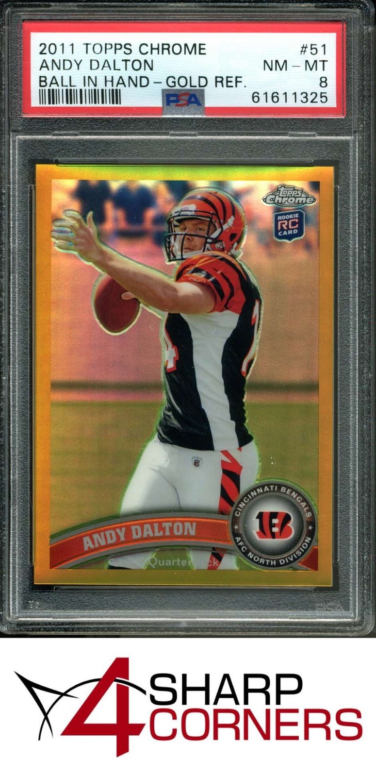 Andy Dalton Topps Chrome #51 Ball in Hand
