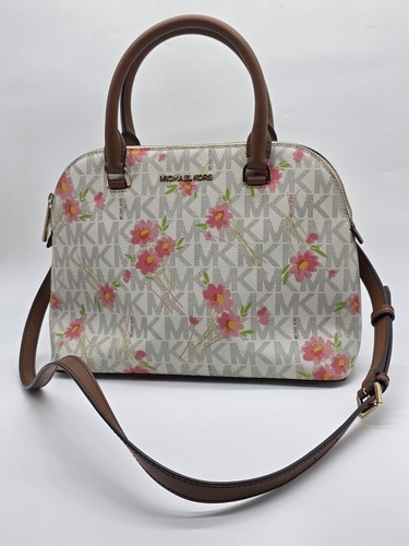 Michael Kors Daisy Print Cidny Medium Shoulder Handbag Tote Pre-owned - Picture 21 of 21