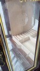 Vintage Jewelry Cabinet 15" tall Mahogany finish wood with glass doors Beautiful — photo 6