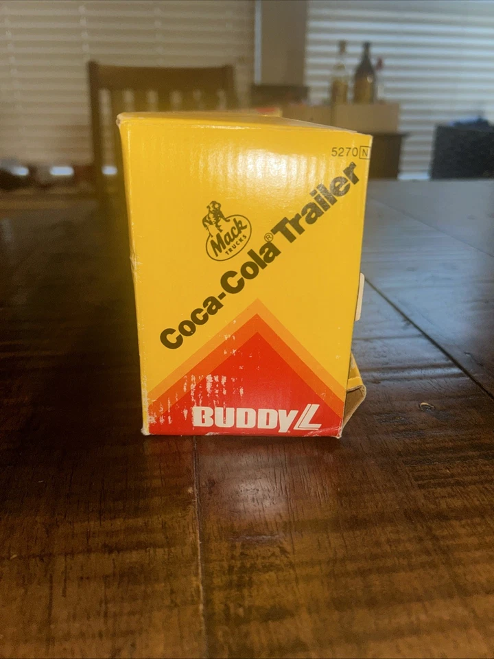 Camión y remolque Buddy L Coca-Cola de colección 14” con caja original/ 1983 nuevo en caja Foto 4 de 4