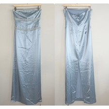 Reformation Araminta Pearl Embellished Maxi Dress Size 6 $498 in Mineral Blue 