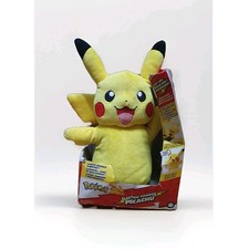 Pok mon Pikachu Electric Charge Plush 10 Inch Interactive Plush with Lights NEW