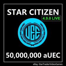 STAR CITIZEN - 50,000,000 aUEC (Alpha UEC) fo...