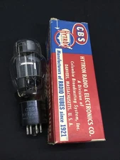 NOS NIB CBS Hytron 6AS7G (6080 5998) Black Plate AMPLIFIER VACUUM TUBE 11.9273