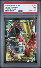 2015 POKEMON XY PRIMAL CLASH #150 FULL ART/GROUDON EX PSA 7