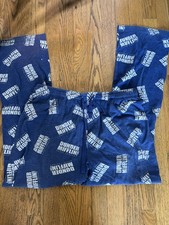 The Office Dunder Mifflin Blue Pajama Pants Sz L no Pockets 