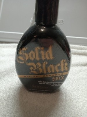 Solid Black Special Reserve 200x Millennium Tanning Lotion
