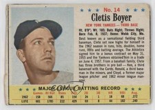 1963 Post Clete Boyer #14 e6p