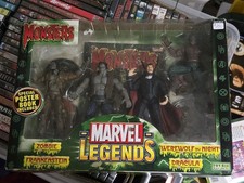 Marvel Legends Monsters Set Dracula Frankenstein Werewolf Zombie Toybiz 2006