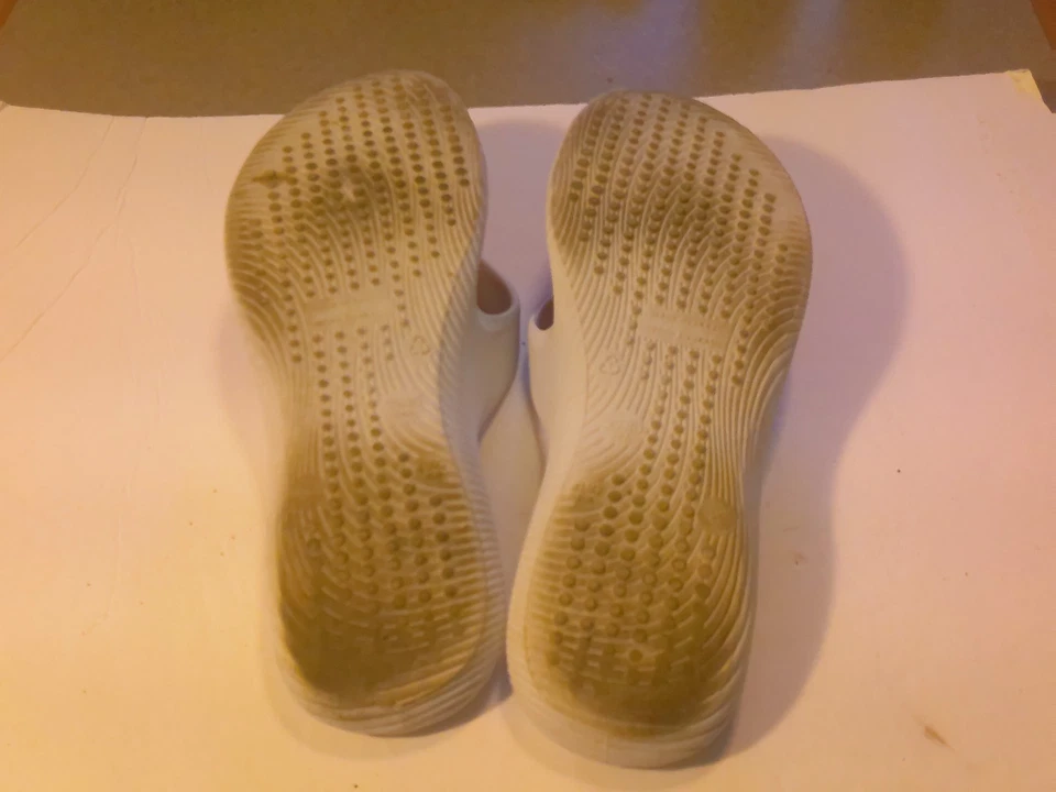 Sandalias planas con tanga blancas para mujer RIDER Greendene HECHAS EN BRASIL talla 10 Foto 4 de 4