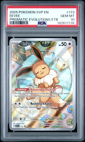 2025 POKEMON SVP EN-SV BLACK STAR PROMO #173 EEVEE PSA 10