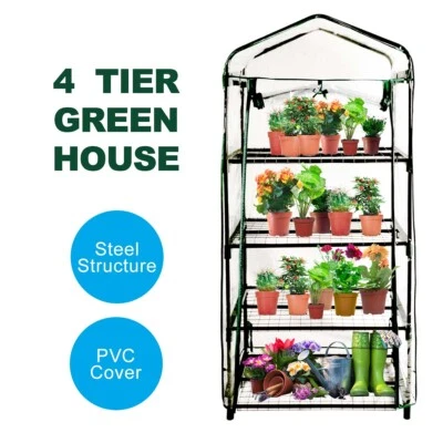NEW EcoPro Walk-in Tunnel Greenhouse PE Cover Plant Garden Shade - Picture 1 of 32