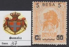 Italy Somalia n. 37  MNH**