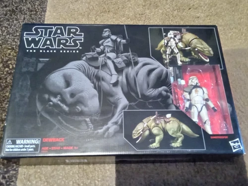 STAR WARS BLACK SERIES DEWBACK AND SANDTROOPER