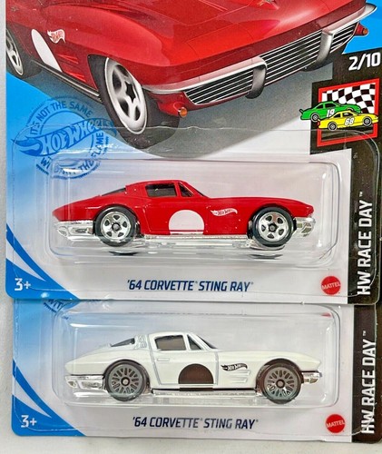 Hot Wheels - Corvette Sting Ray & Corvette Grand Sport '64 - 1ZAMAC 4 variaciones - Imagen 3 de 8