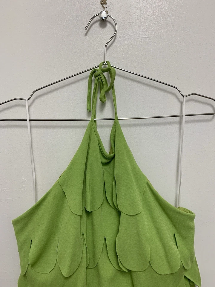JS Collections Cocktail Dress Ruffles Mini Womens Green dress Size 14 - Image 2 of 4