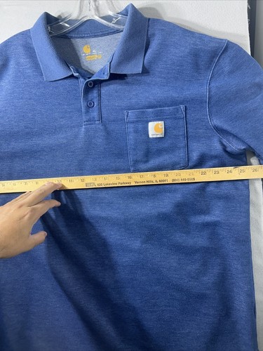 Polo Carhartt vestibilità originale blu manica corta da uomo XL - Foto 8 di 18