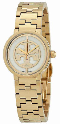 トリーバーチ 腕時計　TRB4011 Tory Burch TRB4011 Reva Ivory Dial Gold Tone Stainless Steel