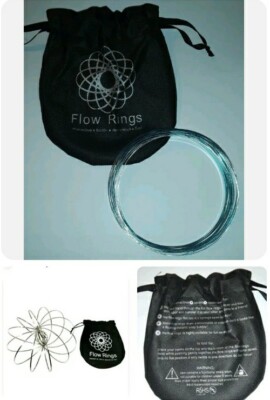 Flow Ring Spring Metal Interactive Kinetic Toy w/Bag, Sensory