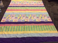 Safari Animal Baby Girl Quilt