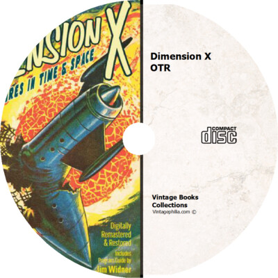 DIMENSION X (OTR) OLD TIME RADIO SHOWS * 50 EPISODES on MP3 CD