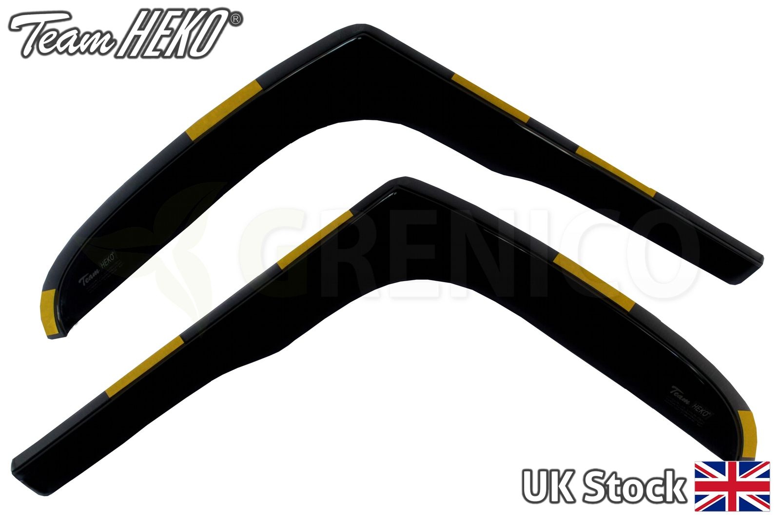 VAUXHALL VIVARO mk2 2door VAN 2014up front wind deflectors 2pc HEKO