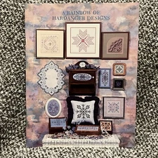 RARE Vintage 1993 ~ A RAINBOW OF HARDANGER DESIGNS ~ Pattern Book