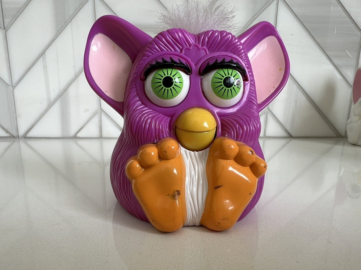 Vintage 1998 Furby McDonalds Happy Meal Purple with White Hair | eBay