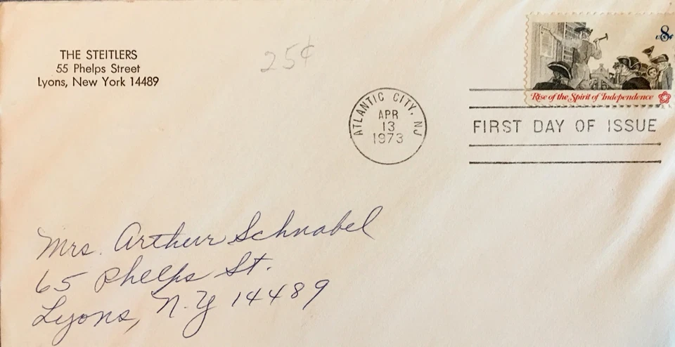 Rise Spirit of Independence DECLARATION First Day of Issue 1973 A.C., NJ MINT - Image 2 of 4