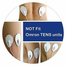 20 Electrode Pads EMS for Tens Massager Muscle Stimulators Units 2.7x1.5 Inch