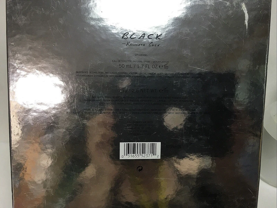 Kenneth Cole Juego de 2 piezas NEGRO para hombres 1,7 OZ eau de parfum spray + 2,6 desodorante en barra Nuevo en caja Foto 3 de 3