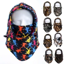 Men Women Winter Soft Fleece Balaclava Hat Ski Hunting Neck Face Mask Hood Cap