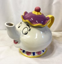 Vintage Disney Beauty and the Beast Mrs Potts Teapot Ceramic Treasure Craft